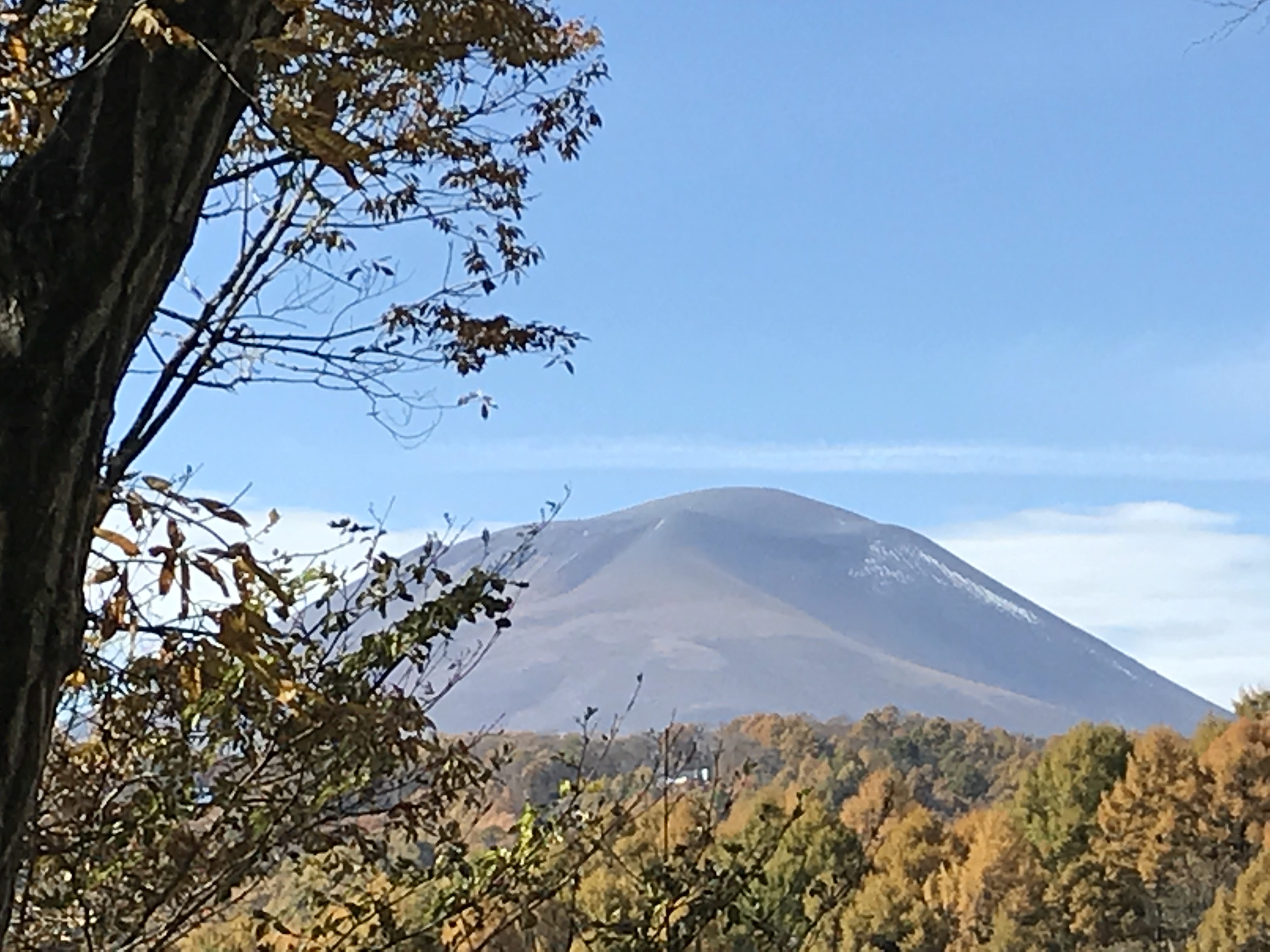 クラブハウスから見た浅間山